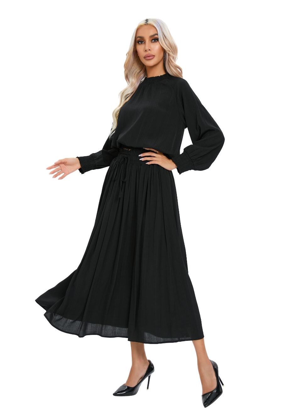 Yandg  Lightweight Black Midi Set - Image 2