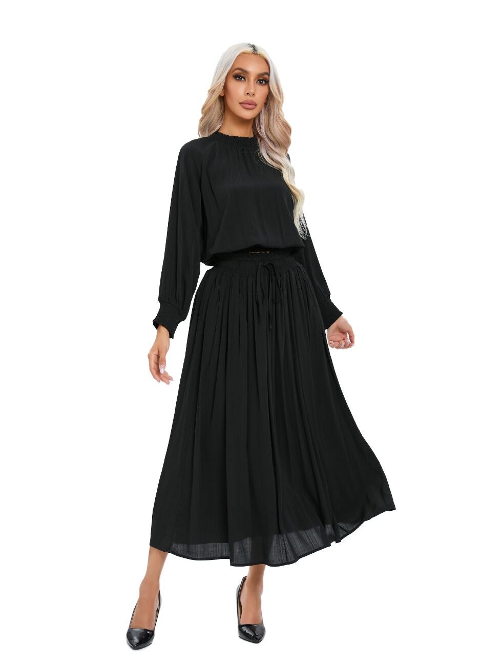 Yandg  Lightweight Black Midi Set - Image 3